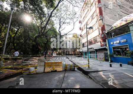 Parque Mexico, Colonia Condesa, CDMX, Mexico, city. Stock Photo