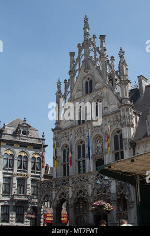 The Town Hall on the Grote Markt Mechelen,Belgium Stock Photo