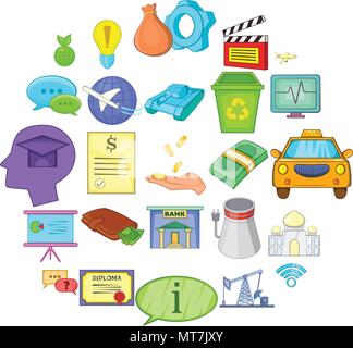 Remuneration icons set, isometric style Stock Vector