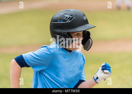 Baseball player with eye black, (close-up Stock Photo - Alamy