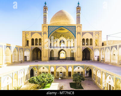 View on Agha Bozorg mosque in Kashan - Iran Stock Photo