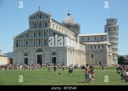 The Cathedral of Pisa in The Square of Miracles, Pisa, Italy Stock Photo