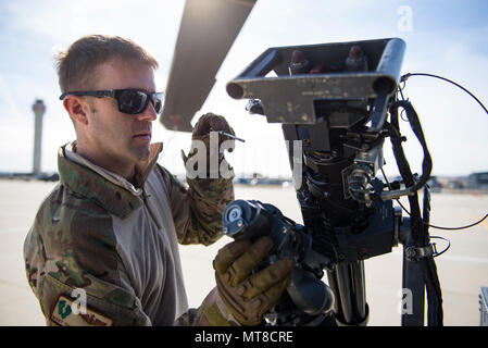 Master Sgt Trevor Stevens An Evaluator Flight Engineer From The 943rd Rescue Group Inspects An M134