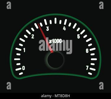 Car tachometer Stock Vector