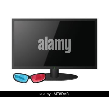 Big screen TV Stock Vector