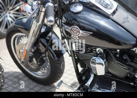 Harley Davidson detail, motorbike, Stock Photo