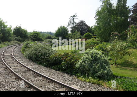 Railway tracks at The Beeches Light Railway, Adrian Shooter's garden