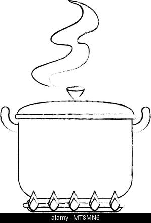 Single one line drawing cooking pot. Cooking utensil concept. Continuous  line draw design graphic vector illustration. 20534944 Vector Art at  Vecteezy
