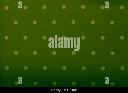 Green fabric and white tiny polka dots background Stock Photo