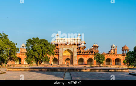 Tomb of Akbar the Great at Sikandra Fort in Agra, India Stock Photo