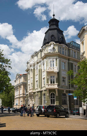 Bank of Sofia, in Sofia, Bulgaria done in the architectural style of the Secession Stock Photo