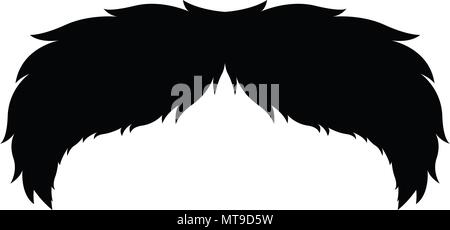 Isolated retro mustache Stock Vector