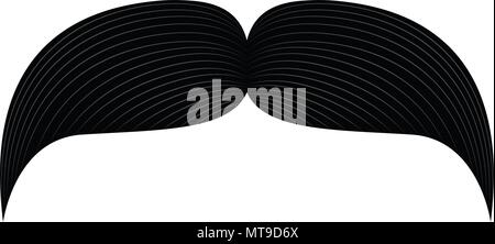 Isolated retro mustache Stock Vector