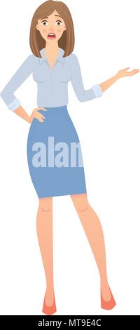 business woman isolated Stock Vector