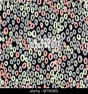 Seamless vector abstract pattern with rounds Stock Vector