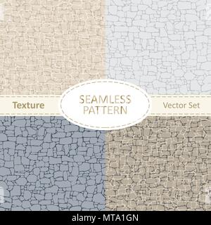 Seamless texture of stone in different colors Stock Vector