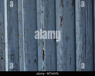 Peeling Paint weathered Door Grey Blue in colour Stock Photo