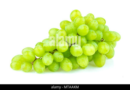 Green grape isolated on white background Stock Photo