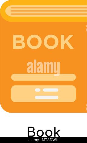 Book icon isolated on white background for your web and mobile app design Stock Vector