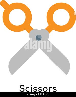 Scissors icon isolated on white background for your web and mobile app design Stock Vector