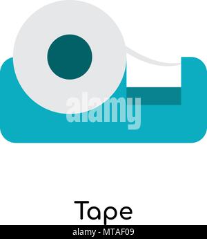Tape icon isolated on white background for your web and mobile app design Stock Vector