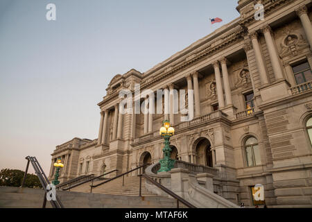 Facade of Jefferson Building, Washington DC, USA Stock Photo