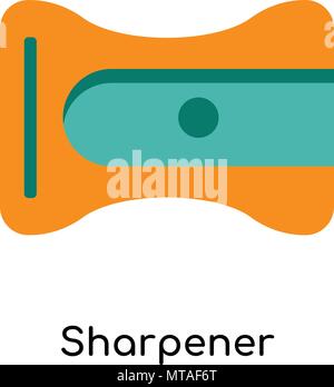 Sharpener icon isolated on white background for your web and mobile app design Stock Vector