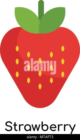 Strawberry icon for web, app, logo. Line art style design isolated on ...