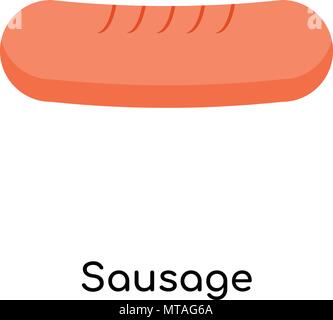 Sausage icon isolated on white background for your web and mobile app design Stock Vector