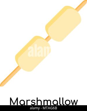 Marshmallow icon isolated on white background for your web and mobile app design Stock Vector