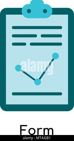 Form icon isolated on white background for your web and mobile app design Stock Vector