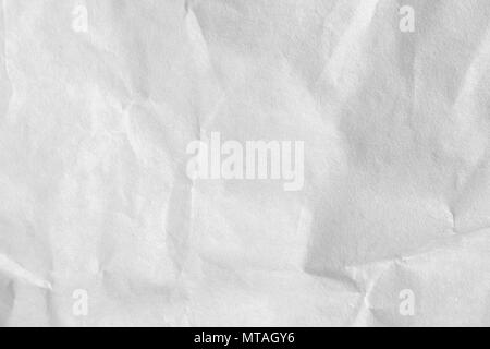 crumpled white paper texture and background Stock Photo