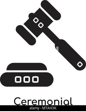 Ceremonial icon isolated on white background for your web and mobile app design Stock Vector