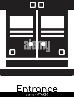 Entrance icon isolated on white background for your web and mobile app design Stock Vector
