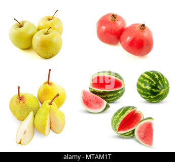 Fruits isolated on white background Stock Photo