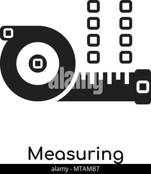 Measuring icon isolated on white background for your web and mobile app design Stock Vector