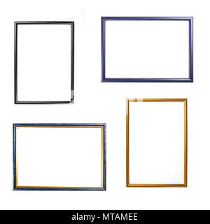 Set of frames for paintings or photographs on white background Stock Photo