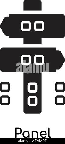 Panel icon isolated on white background for your web and mobile app design Stock Vector