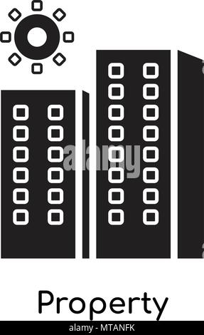 Property icon isolated on white background for your web and mobile app design Stock Vector