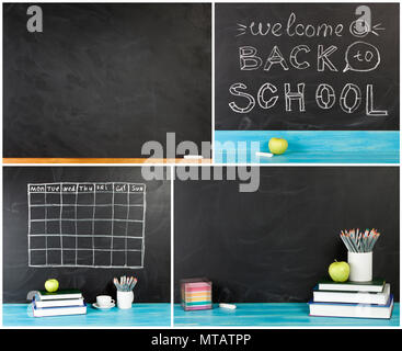 Big collection of "Back to school" concept for your text, design Stock Photo