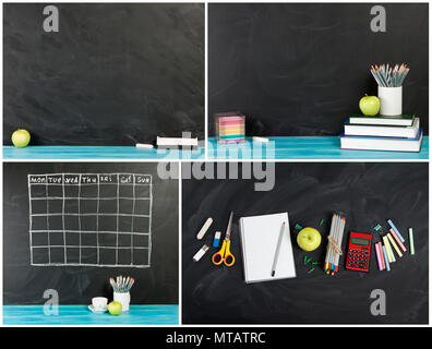 Big collection of "Back to school" concept for your text, design Stock Photo