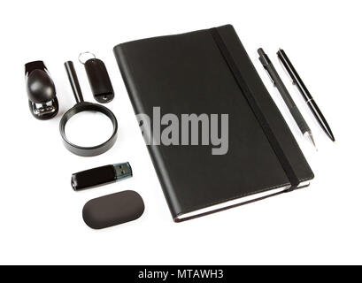 elements of corporate identity, black corporate identity, black design elements, set to accommodate corporate identity, collection of corporate identi Stock Photo