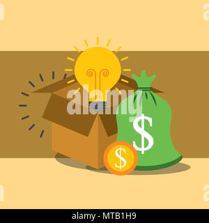 saving money business Stock Vector