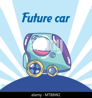 Future car cartoon concept Stock Vector
