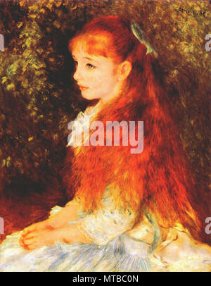 Renoir Pierre-Auguste - Mlle Irene Cahen D'anvers 1880 Stock Photo