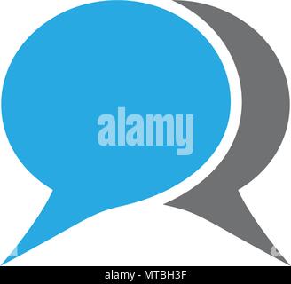 Speech bubble icon Logo template vector illustration Stock Vector
