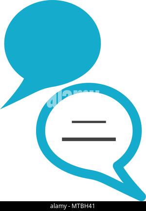 Speech bubble icon Logo template vector illustration Stock Vector