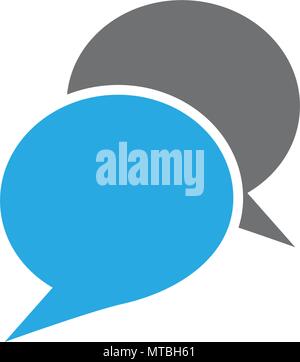 Speech bubble icon Logo template vector illustration Stock Vector