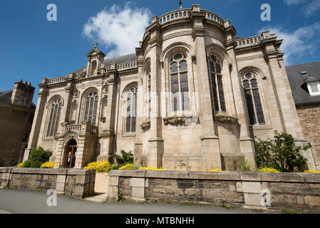 Chapelle Sainte-Anne, is attached to the former convent and monastery now a cultural centre for  Lannion, Côtes-d'Armor, Brittany, France. Stock Photo