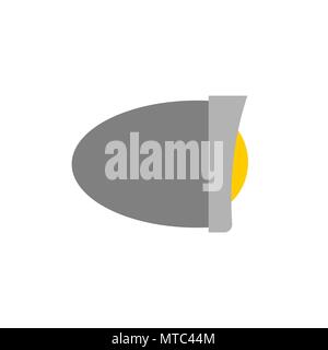 Headlight bike isolated. Motorcycle part. Vector illustration Stock Vector